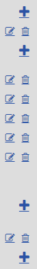 A whole bunch of FontAwesome icons, including plus signs, trash cans, and edit pencils